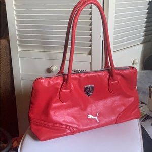 Puma Ferrari Leather Handbag